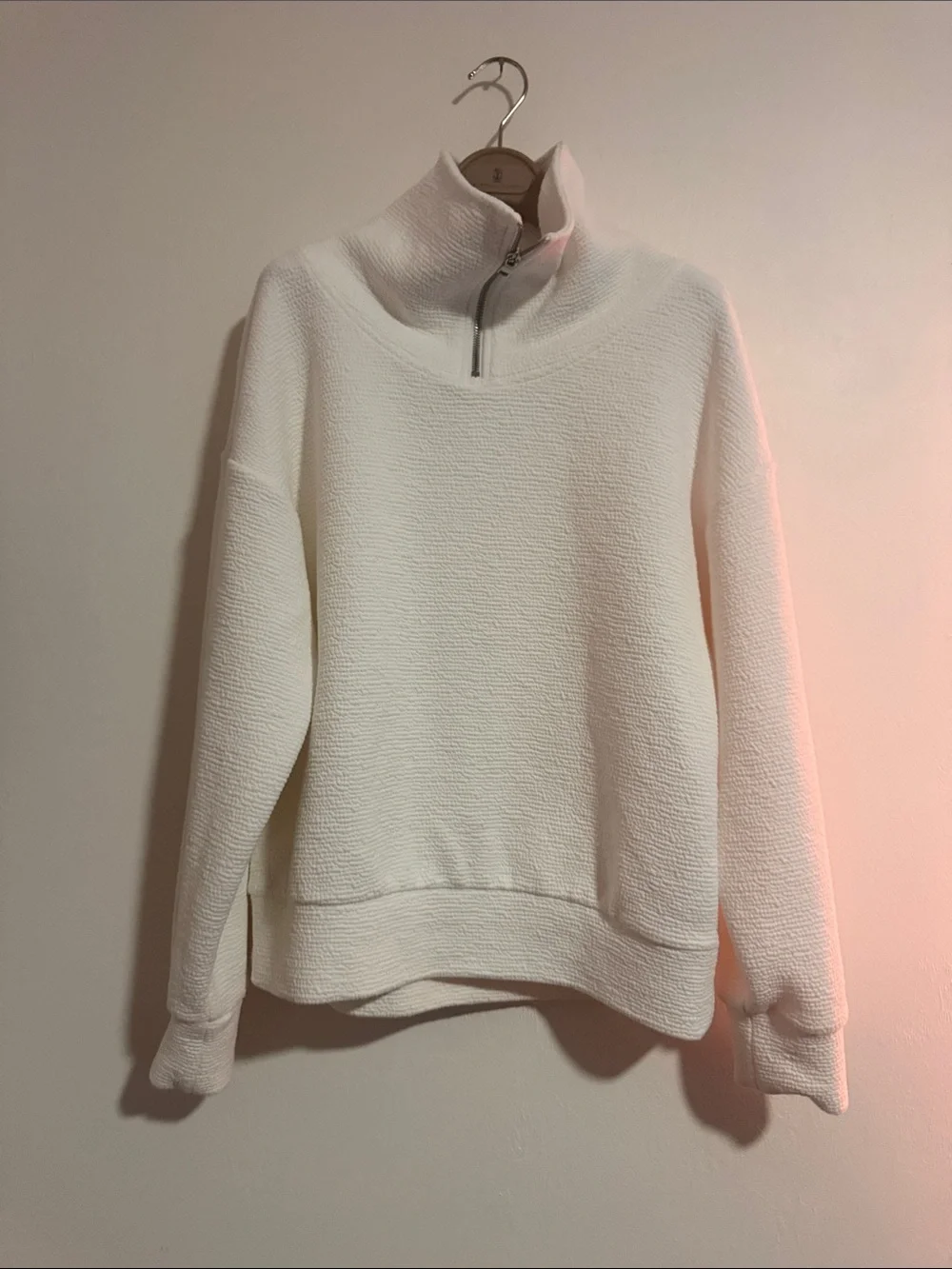 CALIA by Carrie Underwood Cream Half-Zip Sweater - Picture 3 of 6